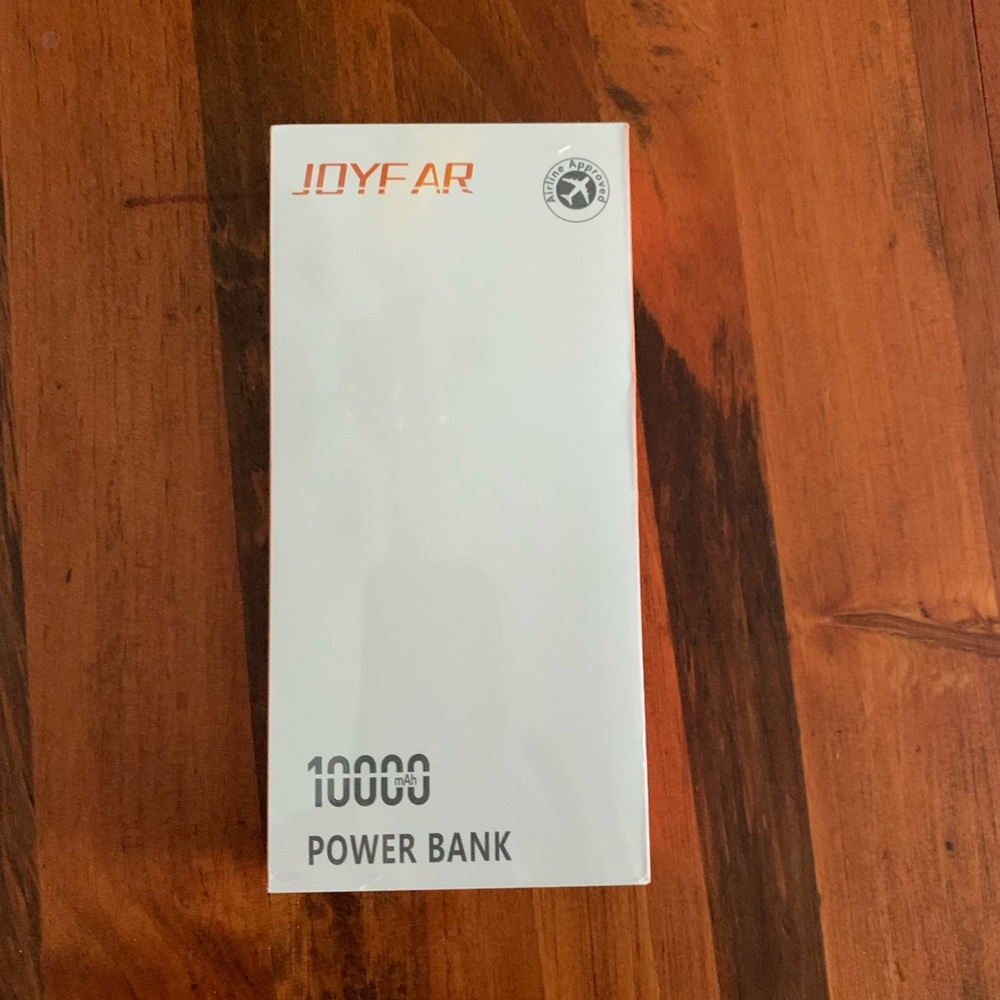 10000mAh White Portable Power Bank